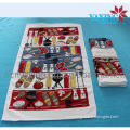 100%polyester microfiber kitchen towel set